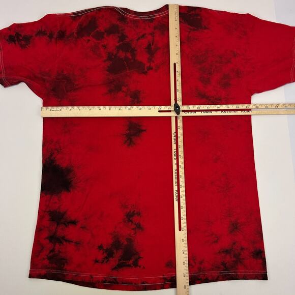 Green Day American Idiot T Shirt Punk Rock Band Cotton Tie Dye Red Tee L Large - Picture 6 of 6